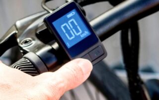 Man Holding Electric Bike Handlebar