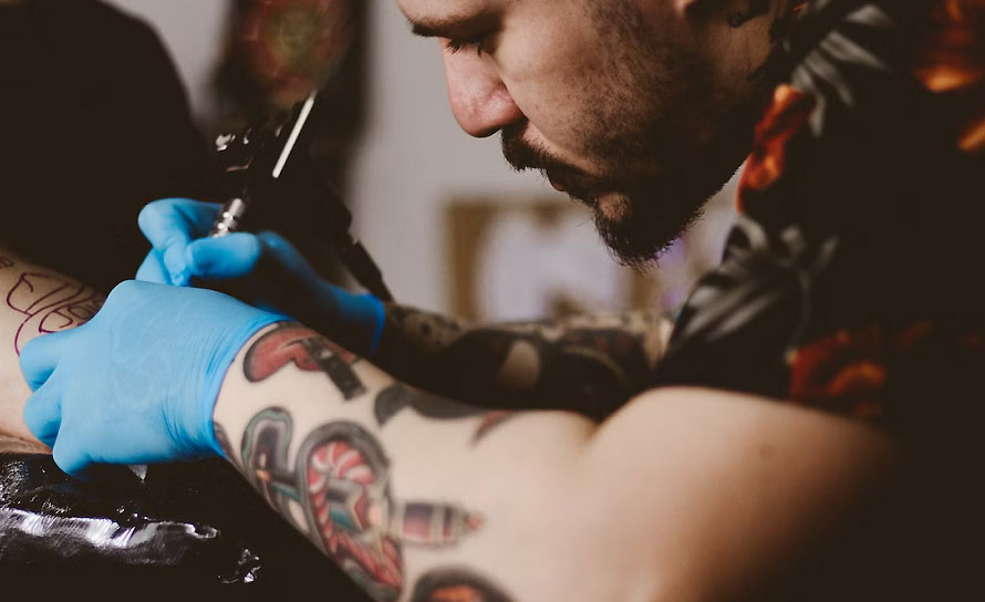 Tattoo Artist at Work 1
